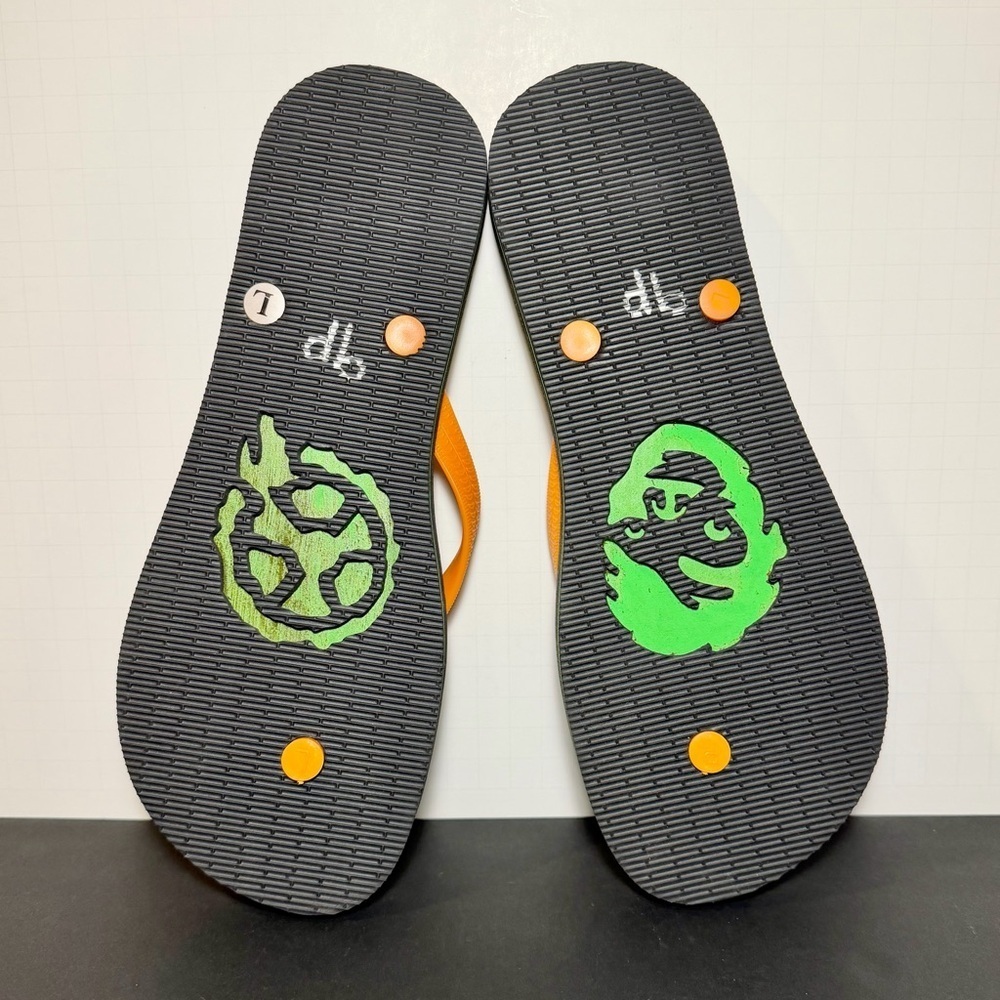 Mens Big Herc x TOXIC CRUSADERS Flip Flop Sandals 1 of 100 / Size 12 - Picture 8 of 8